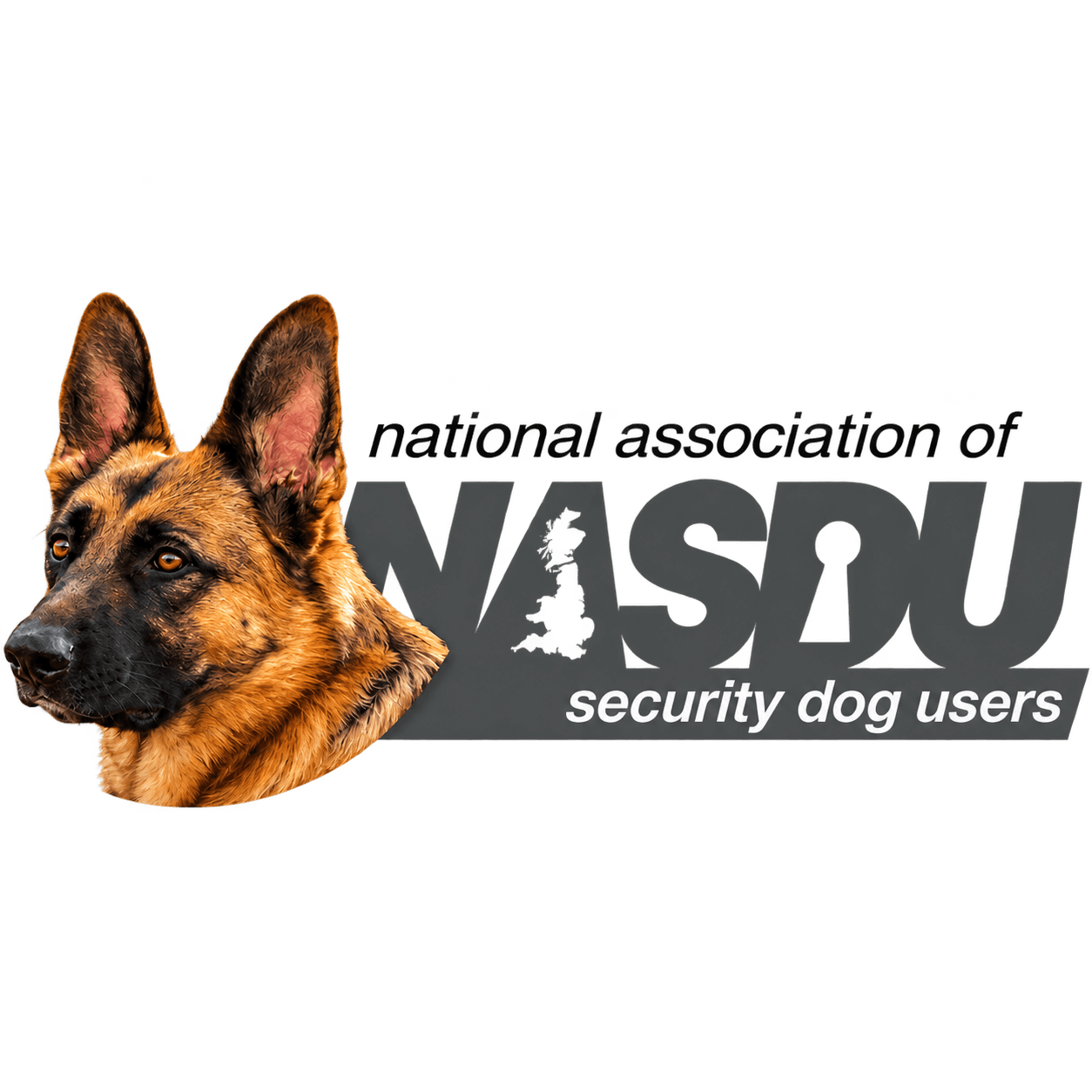 NASDU trained security dog handlers badge