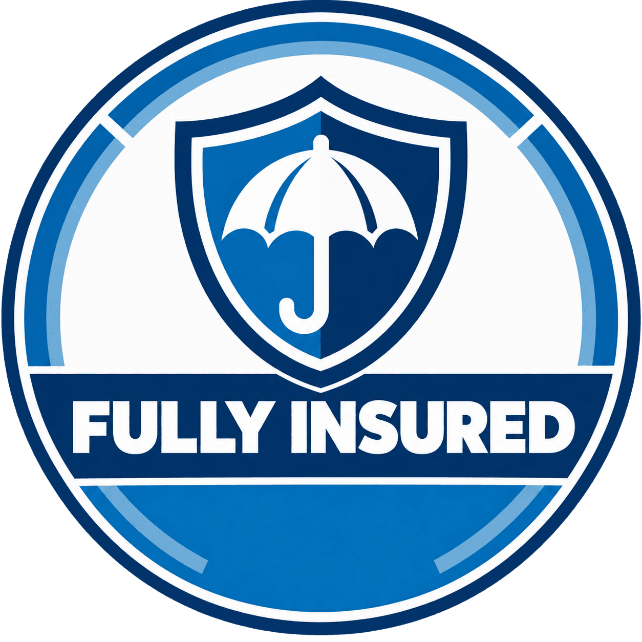 Fully insured security services badge